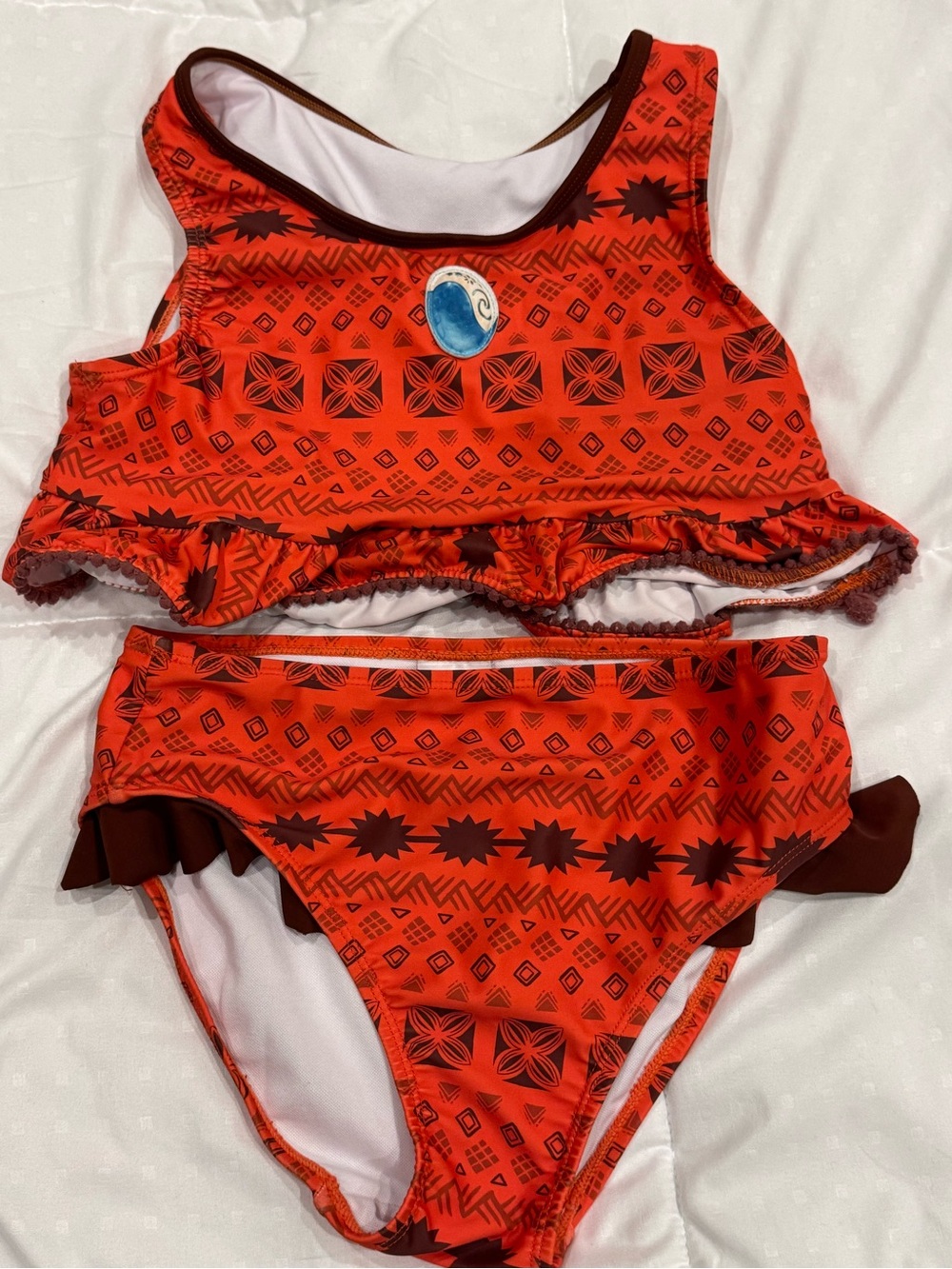 Girls Three piece Moana swimsuit - Picture 3 of 3